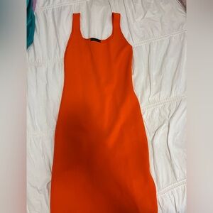 House of harlow orange midi dress